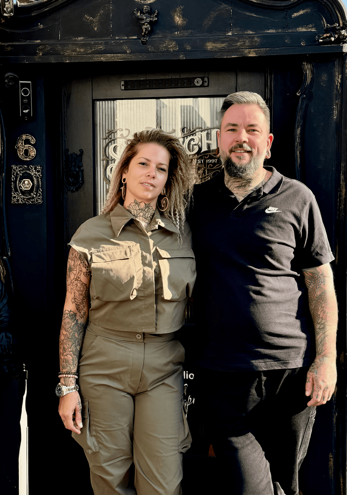Roel en Kerstin van Tattoo Roel en Sketch Ink